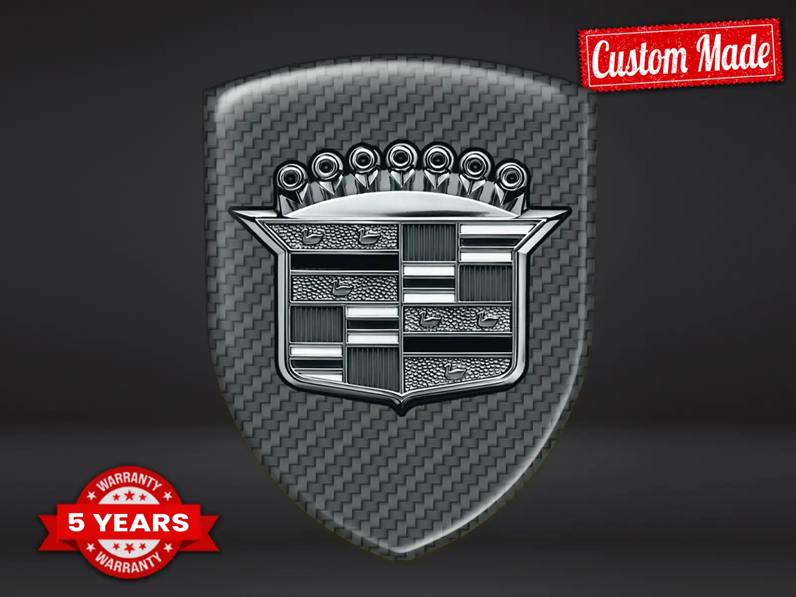 Cadillac Sticker Silicone Design Max Stylé Pro Résistant ST